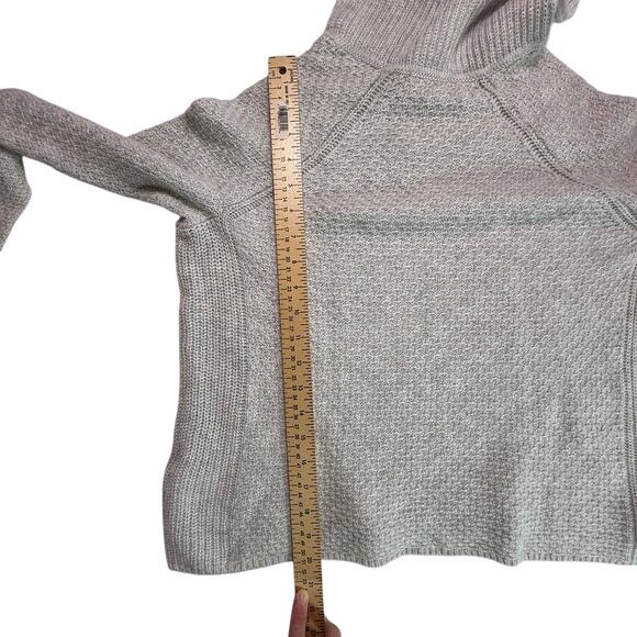 Banana Republic Alpaca Merino Wool Blend Funnel Neck Sweater Gray Small - Picture 5 of 12